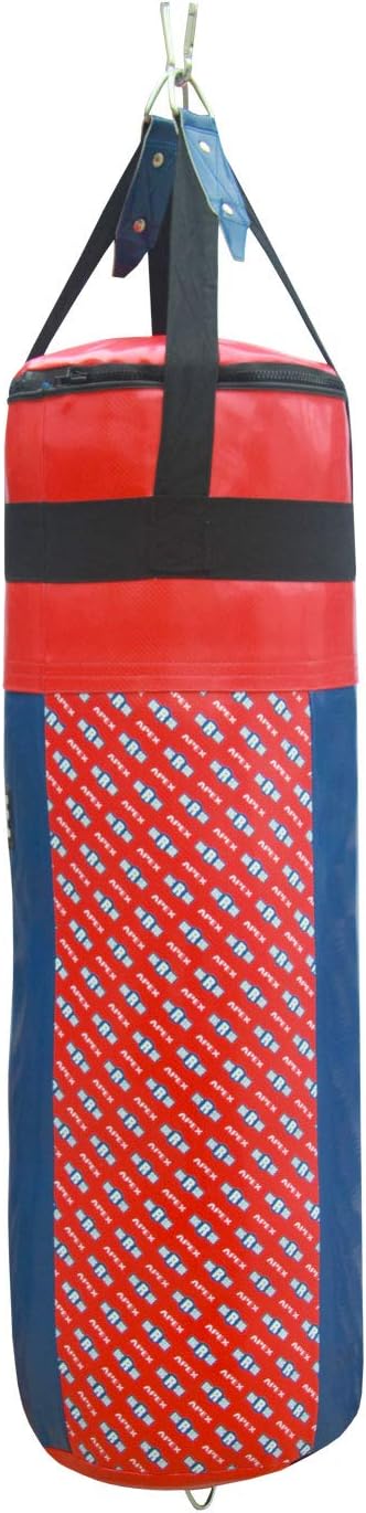 Ringside Apex Heavy Bag, Punching Bag for Boxing Training and Workout, 100 lbs, Includes Nylon Straps and Hanging Clip