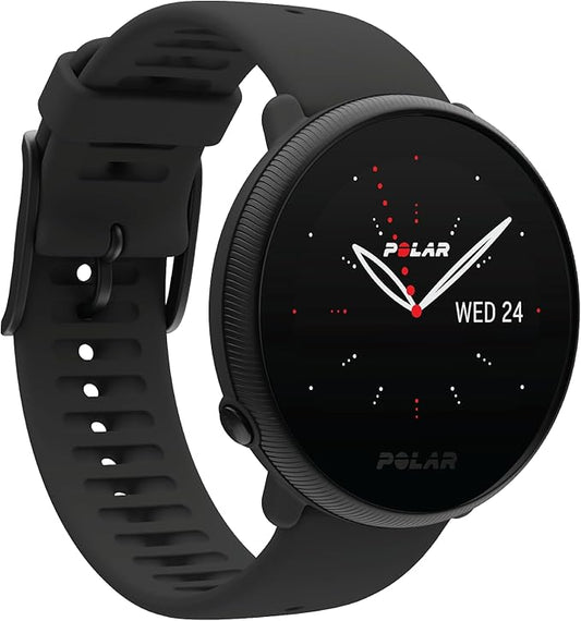 POLAR Ignite 2 Series Water Resistant Smartwatch with GPS, Heart Rate Monitoring, Sleep Analysis and Personalized Fitness Tracking, S-L, for Men or Women, Black