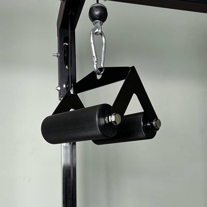 KORIKAHM Arm Wrestling Handles, Fat Armwresting Training Equipment LAT Pulldown Attachments D Handle, V Bar Cable Machine Attachments, Gym Handles for Forearm, Wrist Strength Training Equipment