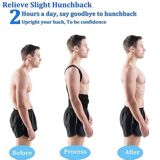 PAZAPO Posture Corrector for Men and Women - Back Brace Full Back Support Straightener for Hunchback - Upper and Lower Lumbar to Relieve,XX-Large(42-48 Inches)