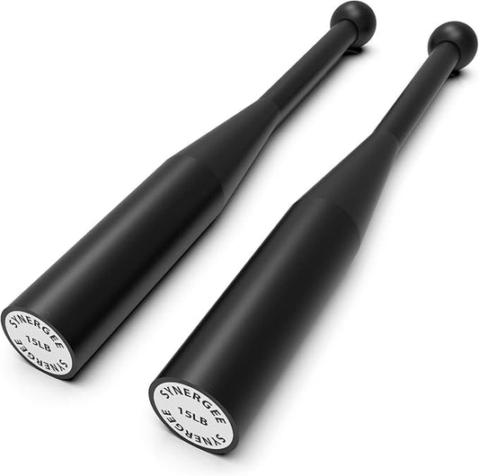 Synergee Indian Clubs 1lb 2lb, 5lb, 5lb, 10lb 10lb & 15lb. Power
