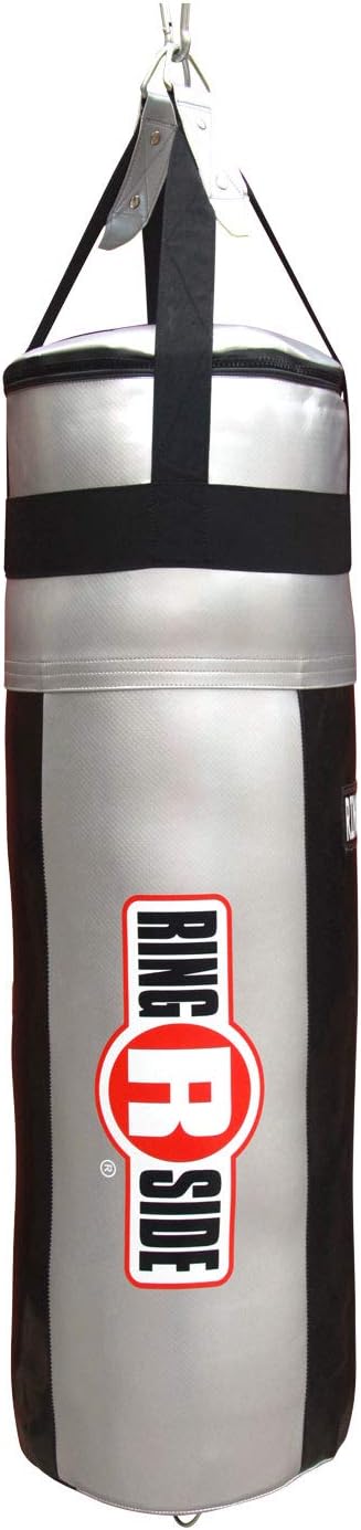 Ringside Apex Heavy Bag, Punching Bag for Boxing Training and Workout, 100 lbs, Includes Nylon Straps and Hanging Clip