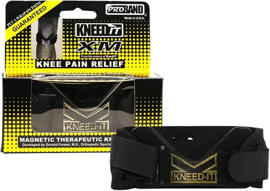PROBAND - KneedIT - Compression Band for Knee Pain Relief - Helps Relieve Pain & Swelling - For Arthritis, Tendinitis, Osteoarthritis, Runner’s Knee, Jumper's Knee & More - Latex-Free