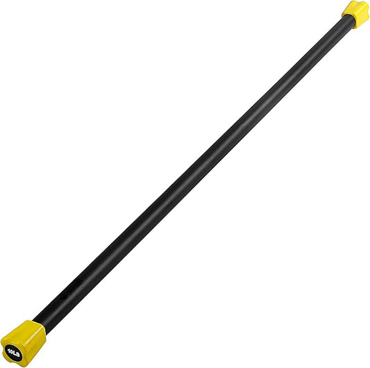 JFIT Weighted Workout Bars 7 Size 5-30lbs, Rubber