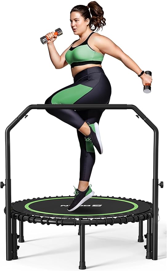 BCAN 450/550 LBS Foldable Mini Trampoline 40"/48" Fitness