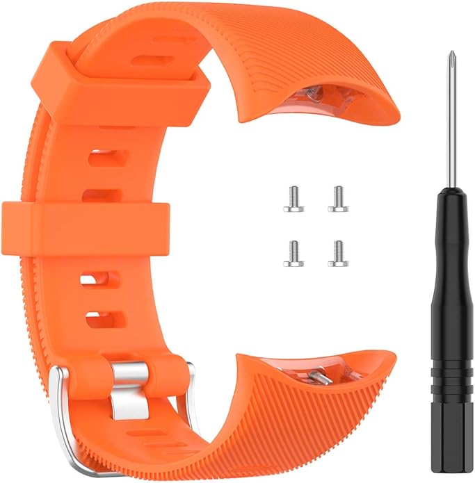 Band for Garmin Forerunner 45 (42mm), Soft Silicone Replacement Watch Band Strap for Garmin Forerunner 45S (39mm) / Swim 2 Smart Watch (No Tracker)