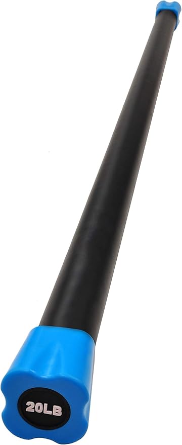 Signature Fitness Total Body Workout Weighted Bar Weighted