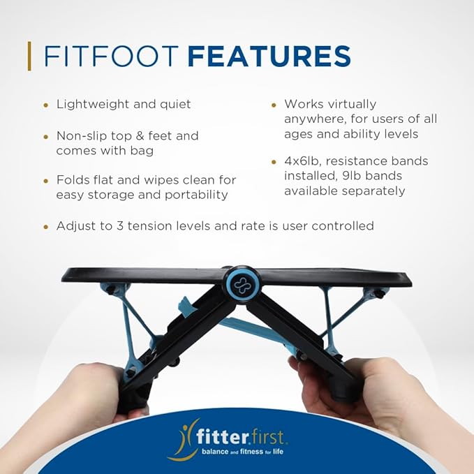FitFoot by TS Medical - Portable Foot and Leg Exerciser - Exercise at Home or During Travel to Support Circulation, Range of Motion, Mobility and Muscle Tone