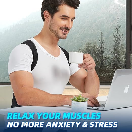 Back Brace and Posture Corrector for Men and Women Adjustable Back Straightener Posture Corrector, Scoliosis and Hunchback Correction, Spine Corrector, Support for Upper Lower Back Pain Relief