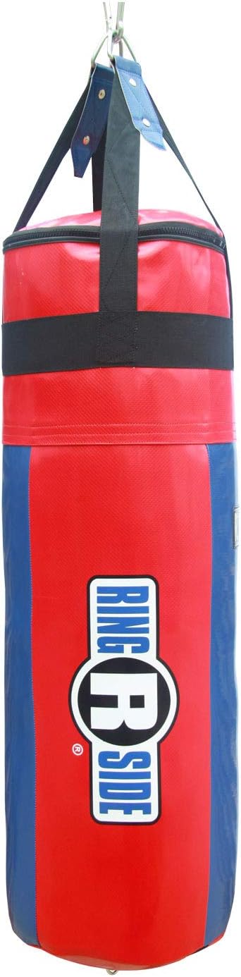 Ringside Apex Heavy Bag, Punching Bag for Boxing Training and Workout, 100 lbs, Includes Nylon Straps and Hanging Clip