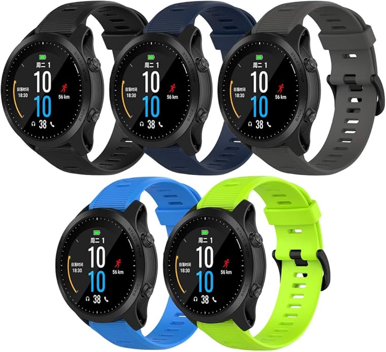 Band for Garmin Forerunner 945, Soft Silicone Replacement Watch Band Strap for Garmin Forerunner 935 Smart Watch (No Tracker)