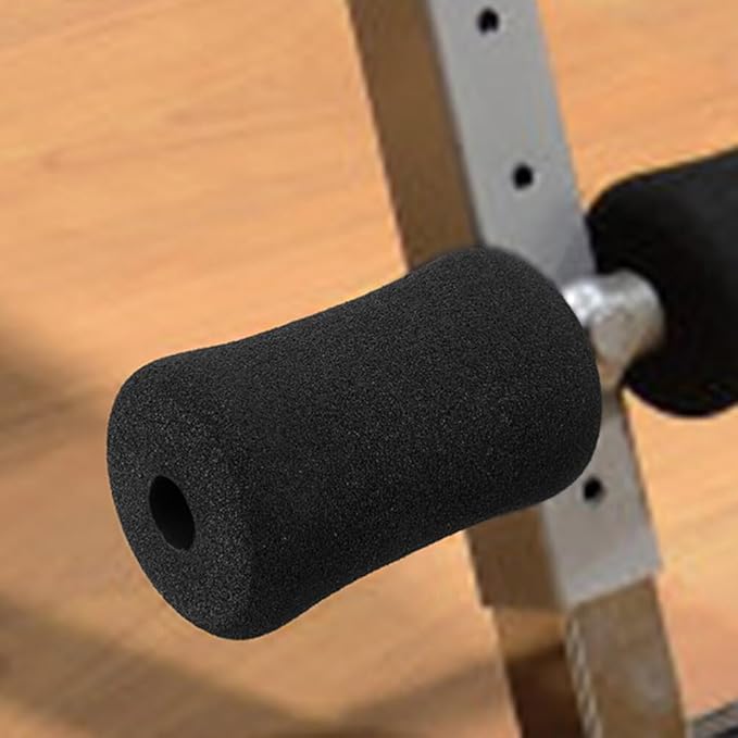 Totority 4 Pcs Foam Foot Pads Roller Cover for Home Gym Exercise Machine Equipment Replacement Pads for Leg Extension Weight Bench (5.31X2.95X2.95in)