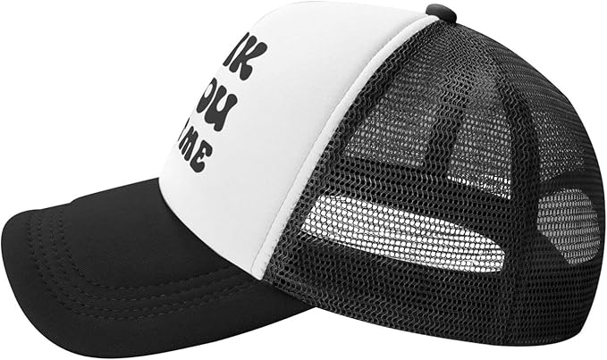 Put It On My Husband's Tab Drinking Trucker Hat - Funny Pink Trucker Hat for Women and Men