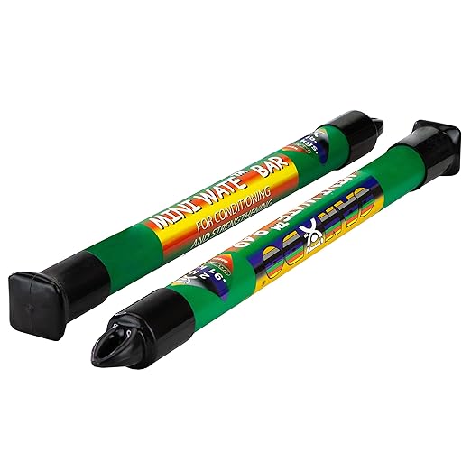 CanDo Mini WaTE Bars -2 Piece Set 2lb Green,
