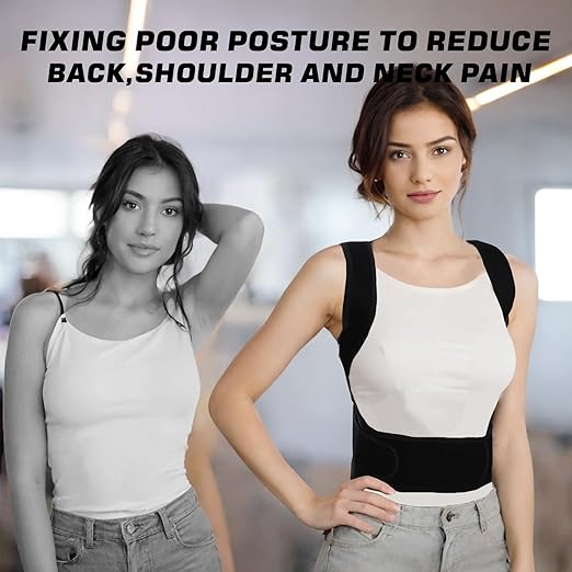 Back Brace Posture Corrector for Women and Men, Full Back Support Straps Straightener, Hunchback Improve Posture-Shoulder, Lumbar and Upper Lower Back Pain Relief (X-Large)