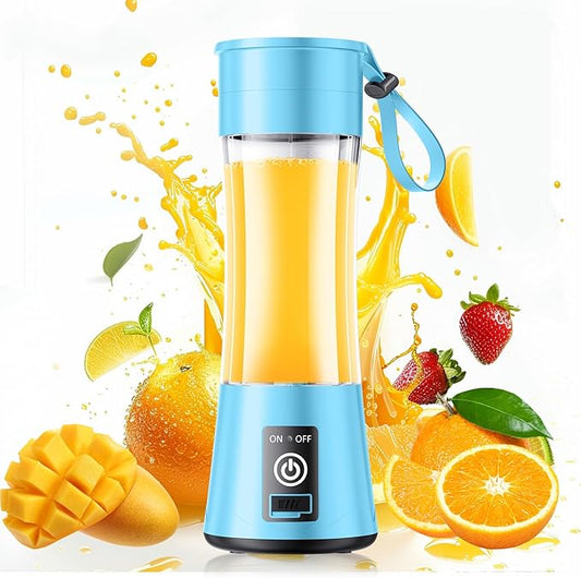 Portable Blender for Smoothies & Shakes - Personal Blender with 12Oz Traveling Cup, BAP Free, 6 Stainless Steel Blades, Freshly Squeezed for Office/Picnic/Sports