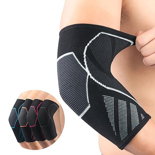 Arm Supports Sleeve,Elbow Compression Sleeve (1 Pair)，Tennis Elbow Braces for Tendonitis and Tennis Elbow，Arm Supports Sleeves golfer，tennis elbow relief for women & men,elbow sleeve for weightlifting