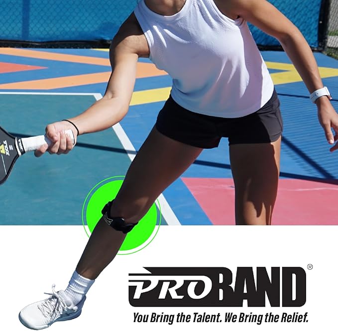PROBAND - KneedIT - Compression Band for Knee Pain Relief - Helps Relieve Pain & Swelling - For Arthritis, Tendinitis, Osteoarthritis, Runner’s Knee, Jumper's Knee & More - Latex-Free