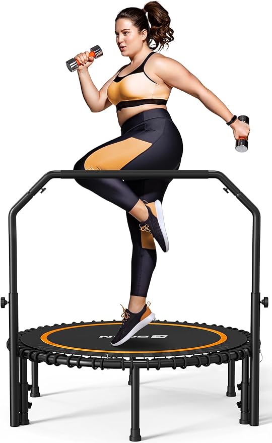 BCAN 450/550 LBS Foldable Mini Trampoline 40"/48" Fitness