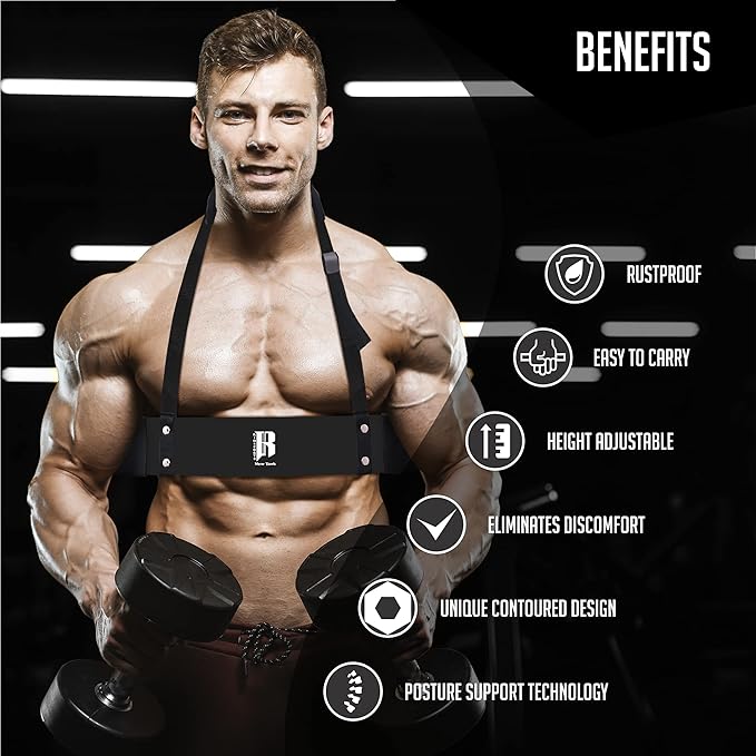 RIMSports Weight Lifting Arm Blaster for Biceps &