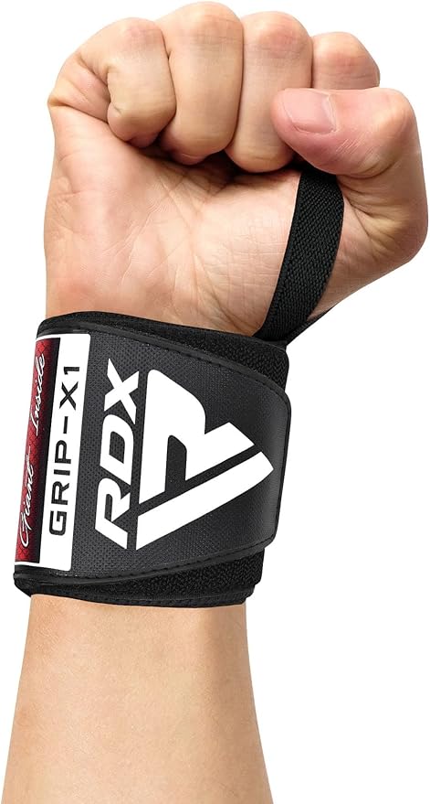 RDX Wrist Wraps for Weightlifting (Pair), IPL USPA Approved, Elasticated 18” Cotton Straps Support with Thumb Loop, Gym Wrap for Weight Lifting Powerlifting Competition Strength Training Bodybuilding