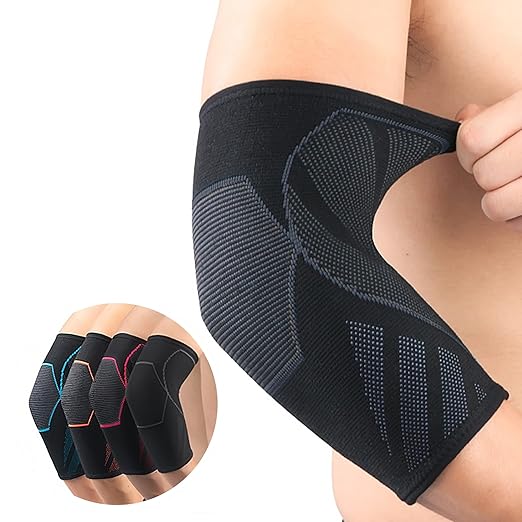 Arm Supports Sleeve,Elbow Compression Sleeve(1 Pair)，Tennis Elbow Braces for Tendonitis and Tennis Elbow，Arm Supports golfer，tennis elbow relief for women & men,elbow sleeve for weightlifting