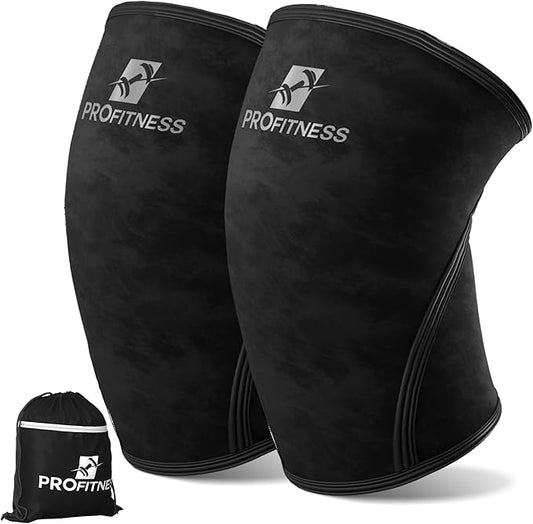 ProFitness Knee Sleeves Weightlifting Men & Women - 7mm Thick Premium Neoprene Weight Lifting Knee Sleeve for Women & Men Ideal for Squats, Powerlifting & Deadlift | Squat Knee Sleeves for Men & Women