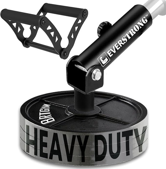 EVERSTRONG T Bar Row Attachment with V Bar Attachment Landmine Handle - 360 Swivel Landmine Attachment for Barbell for Full-Body Workout in Home Gym - Small Spaces - Deadlifts Squats Landmine Stand
