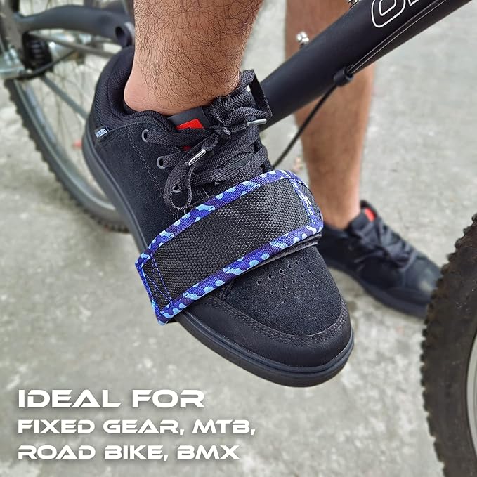 ONIPAX Outdoor Bike Pedal Straps Toe Clips Straps Tape 2 PCS