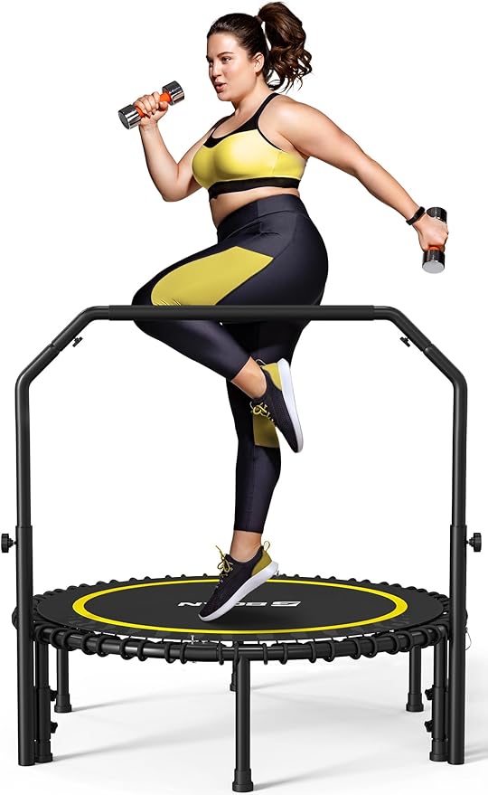 BCAN 450/550 LBS Foldable Mini Trampoline 40"/48" Fitness