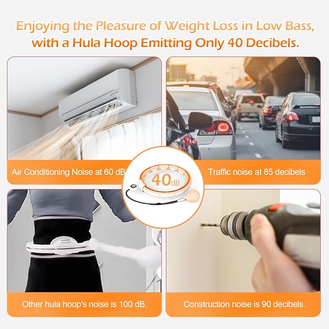 EPEHSPORT Silent Infinity Smart Hoops with Counter 22"-44" 2 in 4 Abdomen