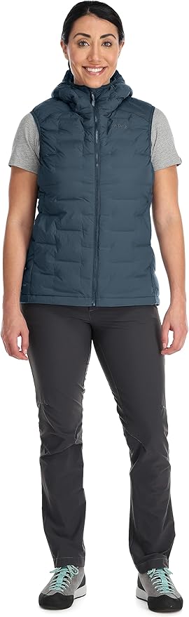 Rab Women's Cubit Stretch Down Insulated Lightweight Vest for Hiking, Climbing, and Skiing