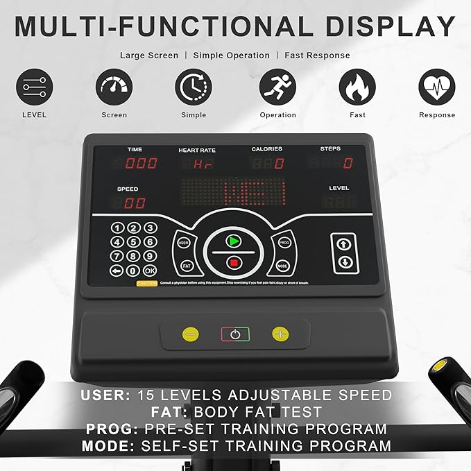 Stair Stepper Machine, Continuous climbing Stair Machine, Commercial Grade Stair Stepping Machine for Cardio and Lower Body Workouts, Max Load 375LBS