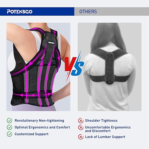 Posture Corrector for Women and Men, Adjustable Back Brace & Straightener for Scoliosis - Hunchback Correction - Back Pain/Spine Corrector/Back Support and Posture Trainer (Small)