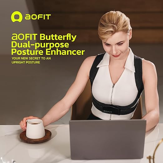 Posture Corrector for Women with X-Shaped Biomechanical Design, Comfort Fit Back Brace, Improves Posture, Corrects Hunchback, Relieves Neck, Shoulder, Upper Back Pain, Invisible Under Clothes 2XL