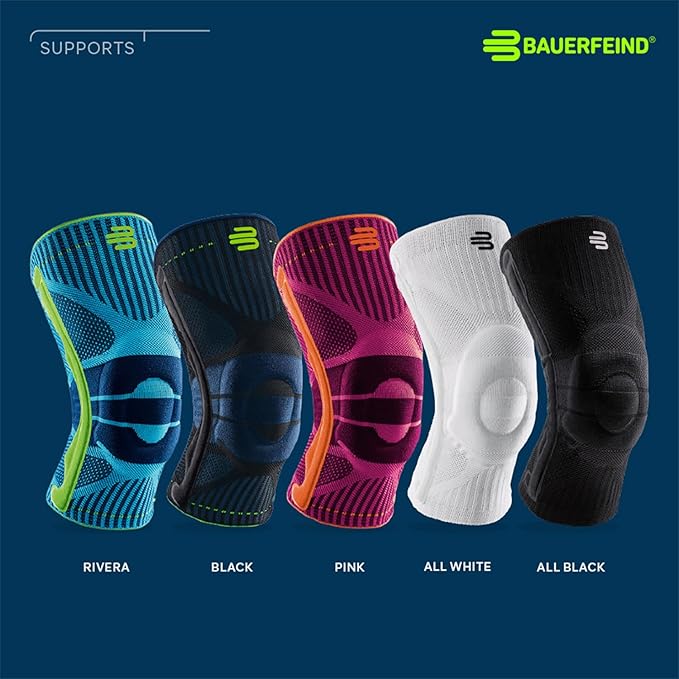 Bauerfeind Sports Knee Support - Knee Brace for Pain Relief and Stabilization - Patellar Knee Pad for Enhanced Support - Targeted Compression - Lightweight & Durable