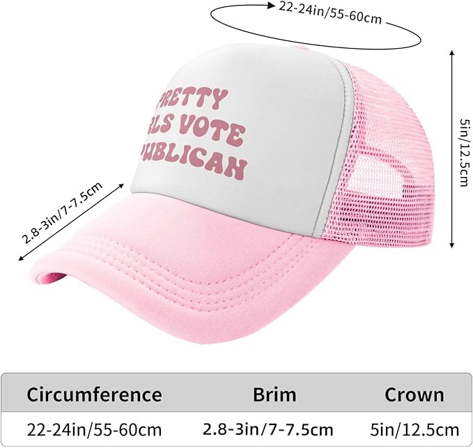 Put It On My Husband's Tab Drinking Trucker Hat - Funny Pink Trucker Hat for Women and Men