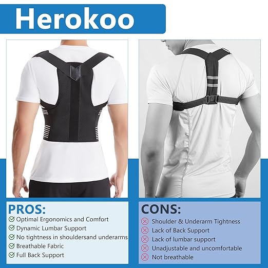 Back Brace Posture Corrector for Women & Men, Shoulder Straightener， Improve Posture Lumbar， Adjustable Full Back Support， Hunchback Correction, Upper and Lower Back Pain Relief, Scoliosis, Spine Corrector (Small)
