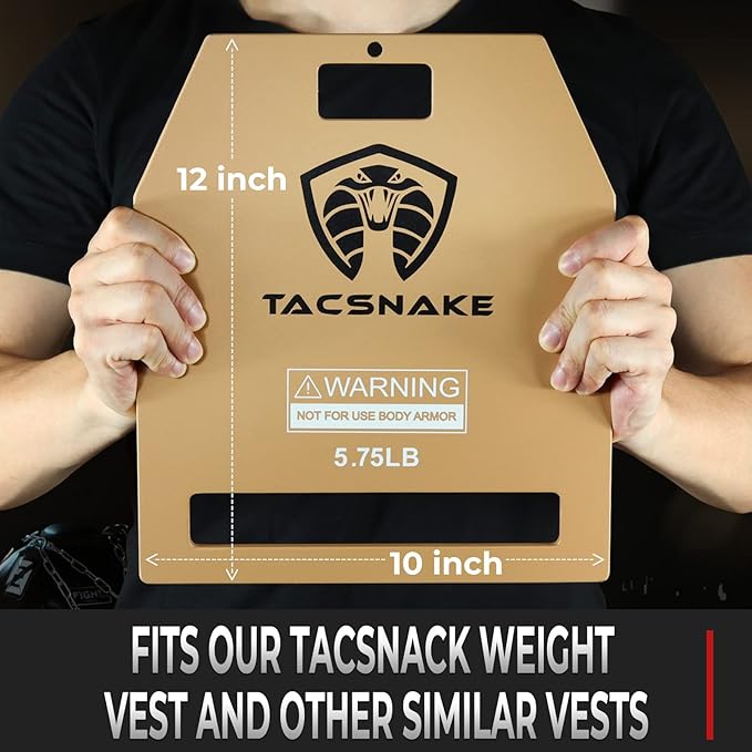 Tacsnake Weight Vest Plates 5.75 LB/ 8.75 LB/ 14.75 LB
