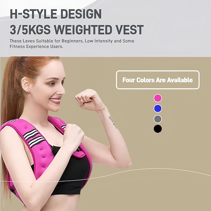 Weighted Vest for Women Men Kids, 6lbs/12lbs/4-10lbs Adjustable Weight Vest with Reflective Stripes, Upgrade Strength Training Vest for Running, Body Workout, Jogging, Cadio, Walking