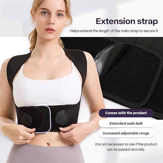 Back Brace Posture Corrector for Women and Men,Adjustable Shoulder Straightener,Used for correcting posture and scoliosis