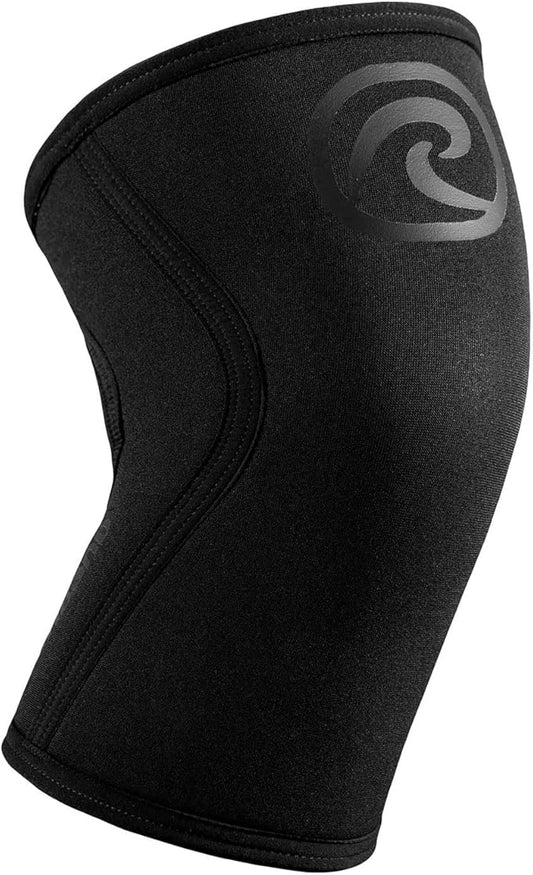 Rehband 5mm Knee Sleeves for Functional Training, Cross-Training & Powerlifting, Weightlifting Knee Support made of Neoprene, Unisex, Colour:Carbon/Black - 1 Piece, Size:X-Small