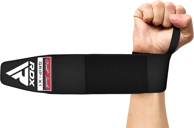 RDX Wrist Wraps for Weightlifting (Pair), IPL USPA Approved, Elasticated 18” Cotton Straps Support with Thumb Loop, Gym Wrap for Weight Lifting Powerlifting Competition Strength Training Bodybuilding