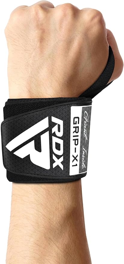 RDX Wrist Wraps for Weightlifting (Pair), IPL USPA Approved, Elasticated 18” Cotton Straps Support with Thumb Loop, Gym Wrap for Weight Lifting Powerlifting Competition Strength Training Bodybuilding