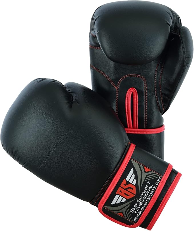 Be Smart Kids Boxing Gloves 4-12 Years 4oz 6oz Training Gloves for Children Sparring Youth Boxing Gloves Junior Training Mitts Punch PU Leather MMA Muay Thai Kick Boxing