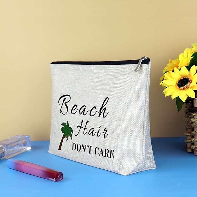 Beach Lover Gifts Makeup Bags Beach Gifts for Women Beach Cosmetic Bag Beach Themed Gifts for Girls Her Beach Travel Makeup Pouch Vacation Ocean Themed Gifts for Beach Lover Friends Birthday Gifts