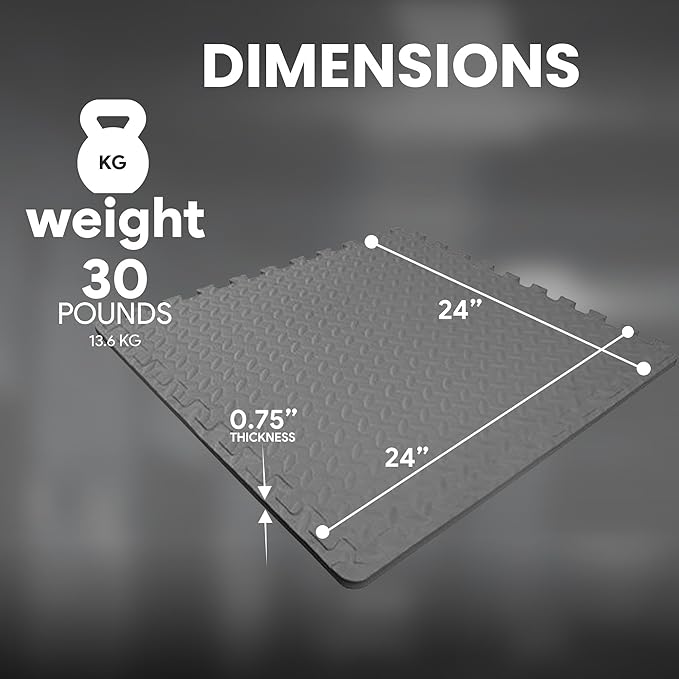 BalanceFrom Puzzle Exercise Mat with EVA Foam Interlocking