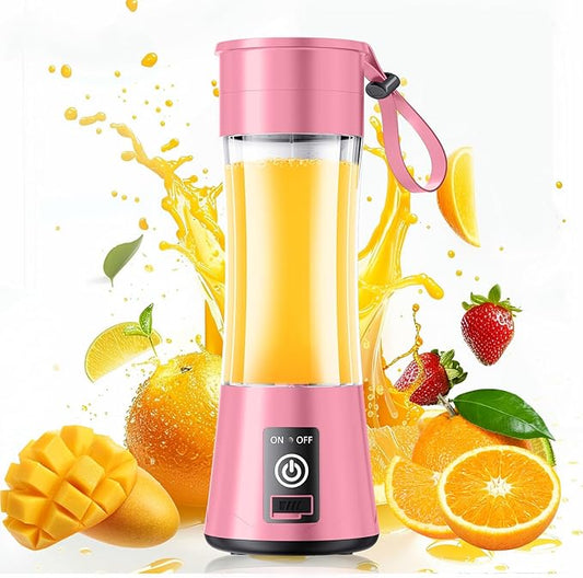 Portable Blender for Smoothies & Shakes - Personal Blender with 12Oz Traveling Cup, BAP Free, 6 Stainless Steel Blades, Freshly Squeezed for Office/Picnic/Sports