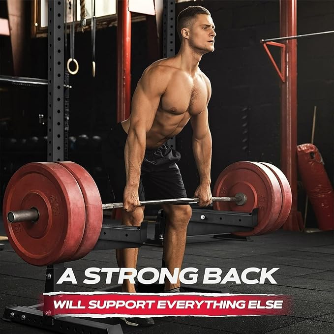 Yes4All Power Rack J-Hooks & Attachments – Heavy Duty Barbell Holders Compatible with 2x2 & 3x3 Power Racks for Home Gym