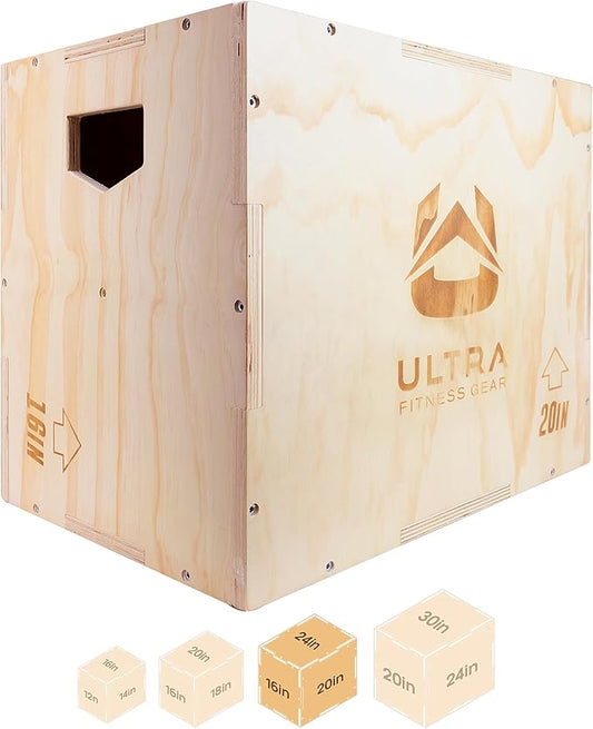 Plyo Box - Wooden 3-in-1 Plyometric Jump Box